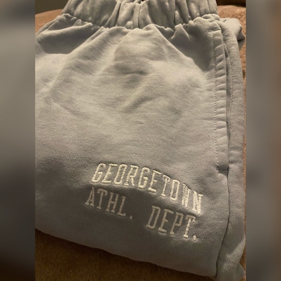 ‼️SOLD‼️Brandy Melville Georgetown Athl. Rosa Sweatpants - Picture 3 of 4